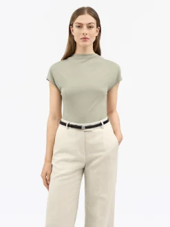 Alitta Slim Top med Kort Ärm