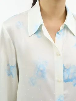 Camilla Klassisk Blus med Tryck