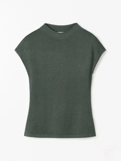 Cela Stickad Lurex Topp