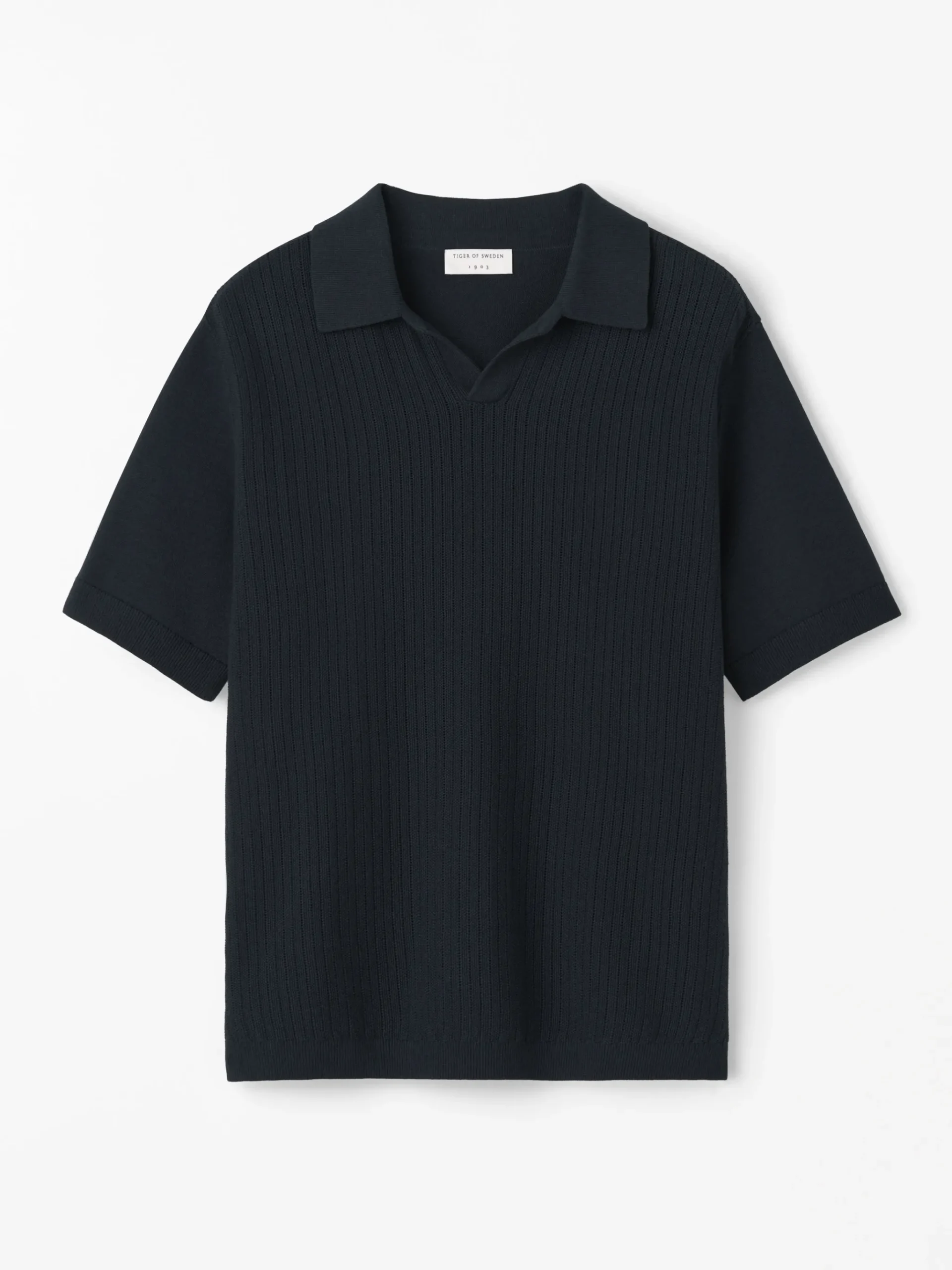 Eoin P Ribbstickad Polo