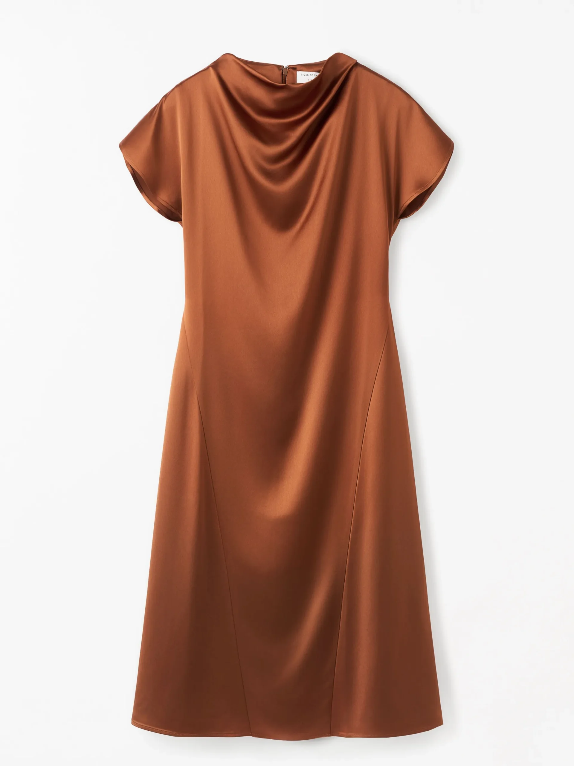 Leilani Draperad Satinklänning