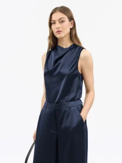 Lian Draperad Satintopp