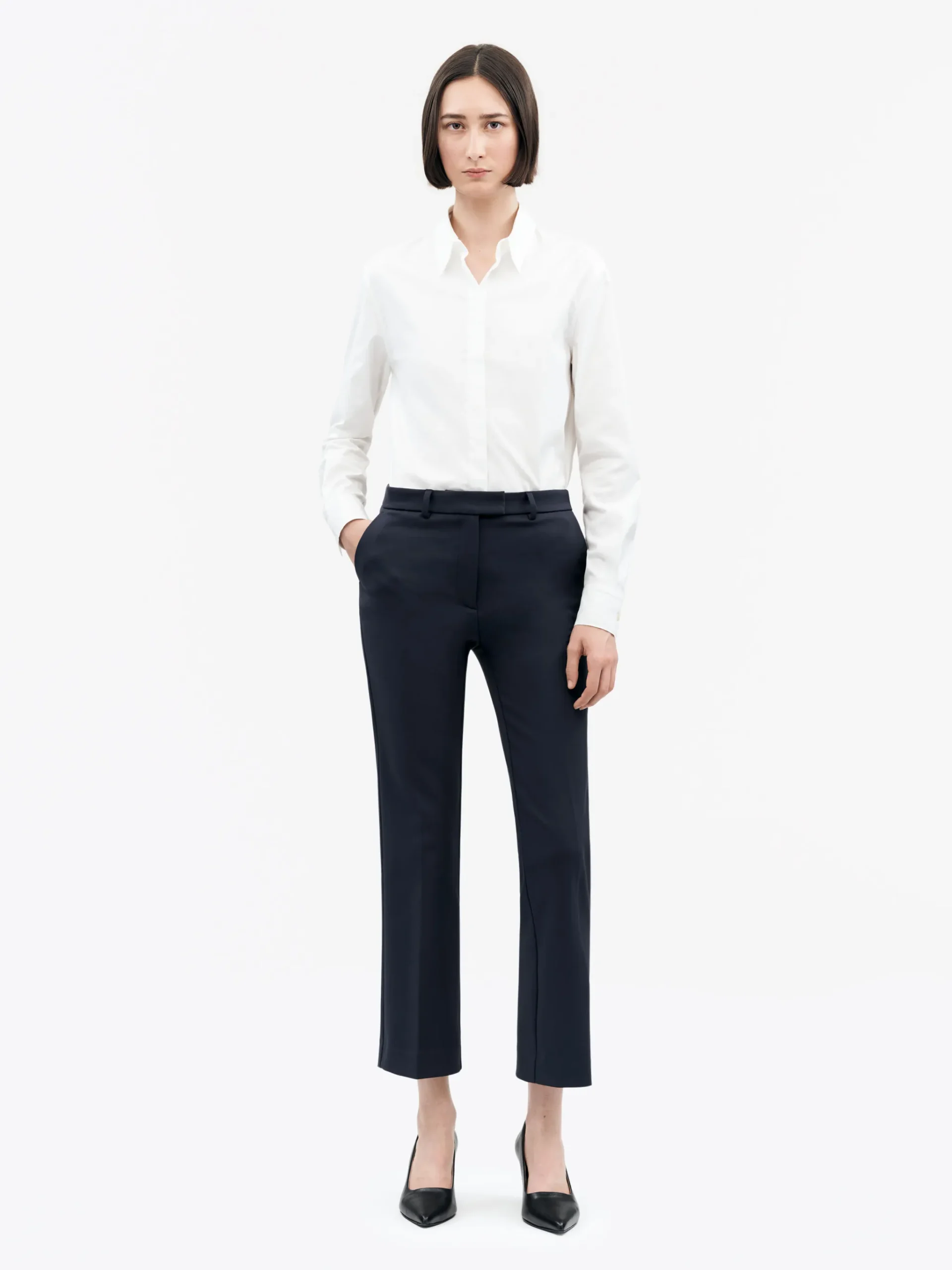 Noora 3 Slim Cropped Byxor