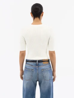 Orvi Slim Stickad T-Shirt