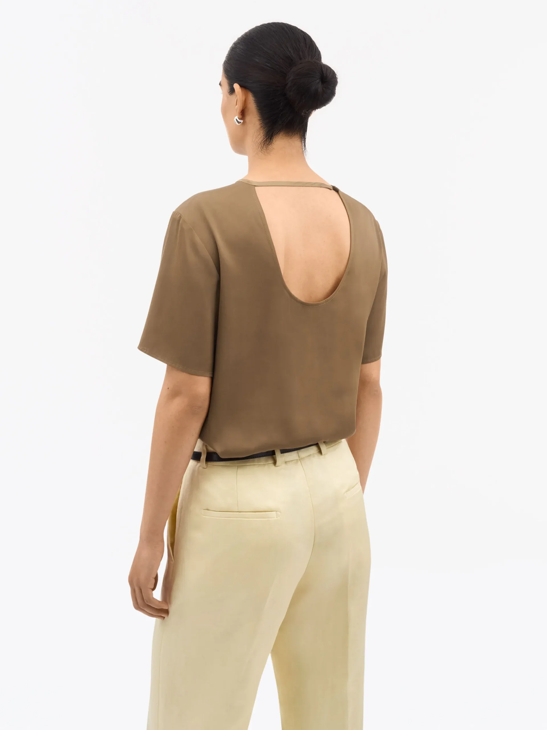 Robyn Croppad Viskos-T-shirt