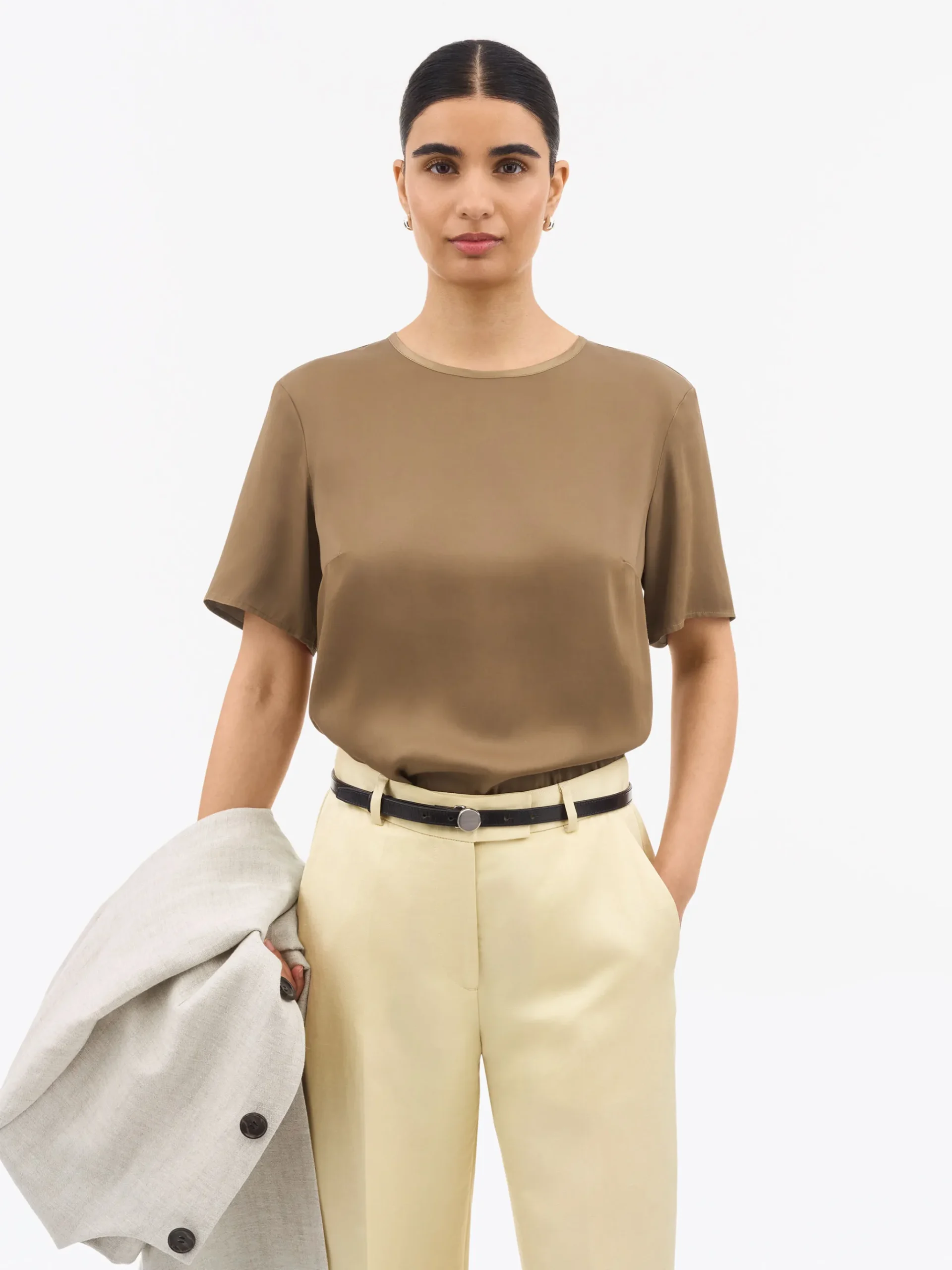 Robyn Croppad Viskos-T-shirt