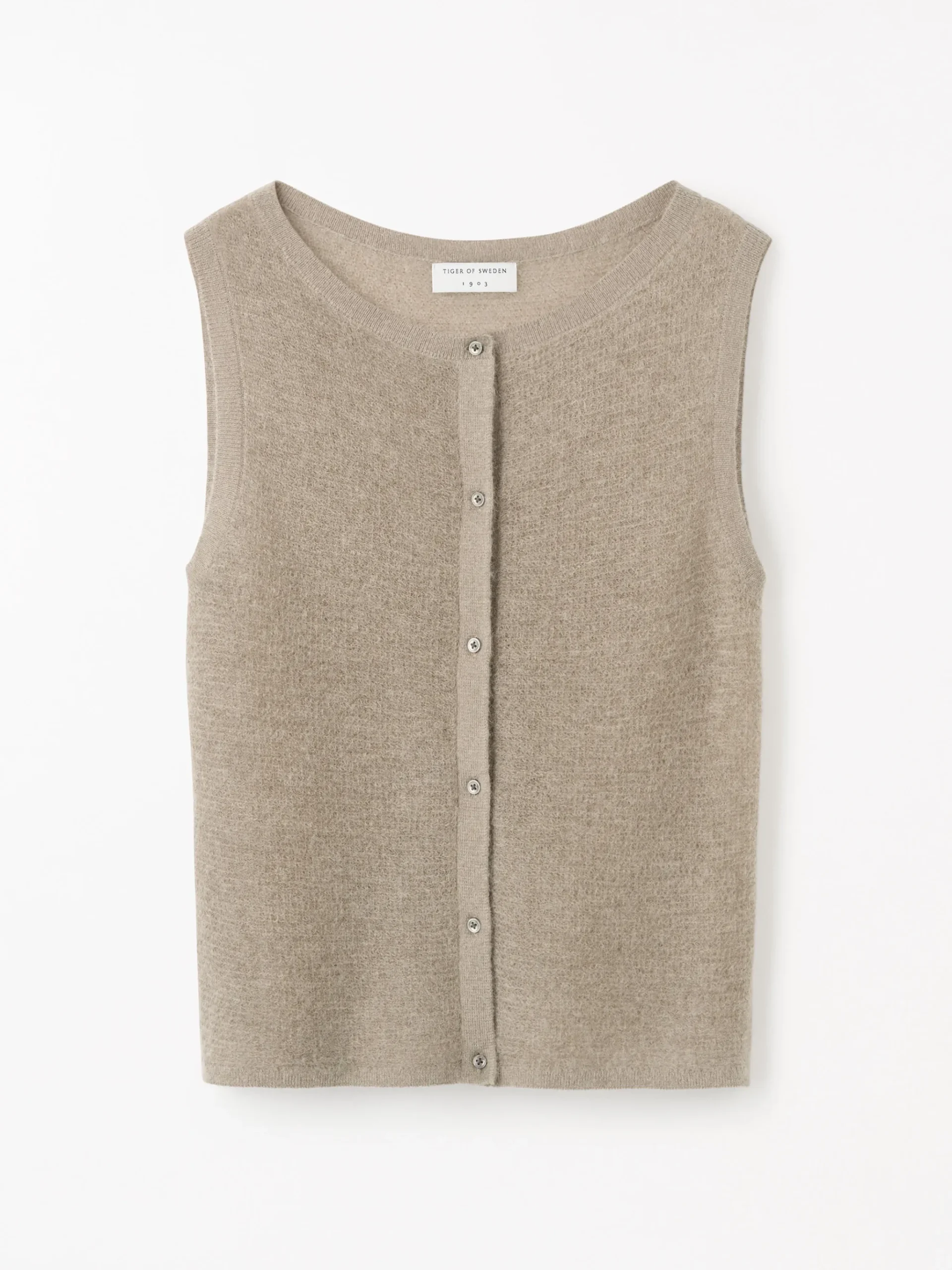 Rose Kid Mohair–Merino Väst