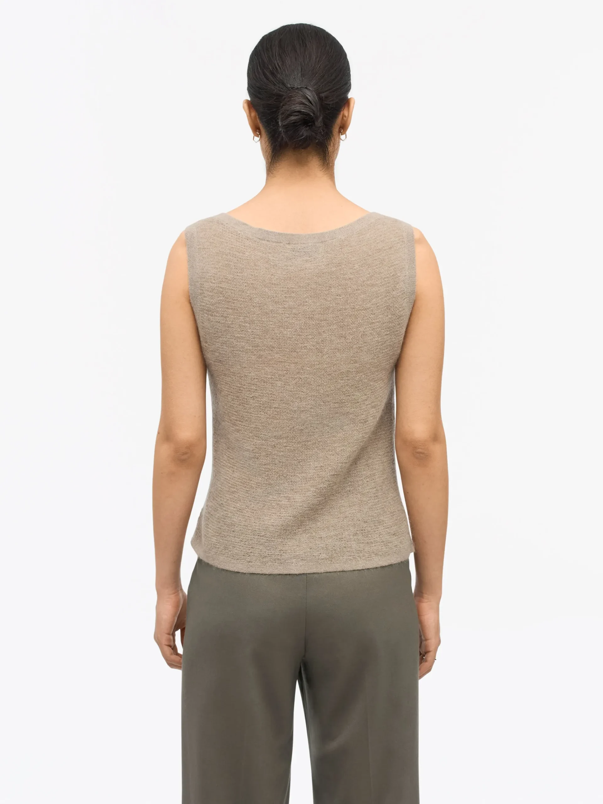 Rose Kid Mohair–Merino Väst