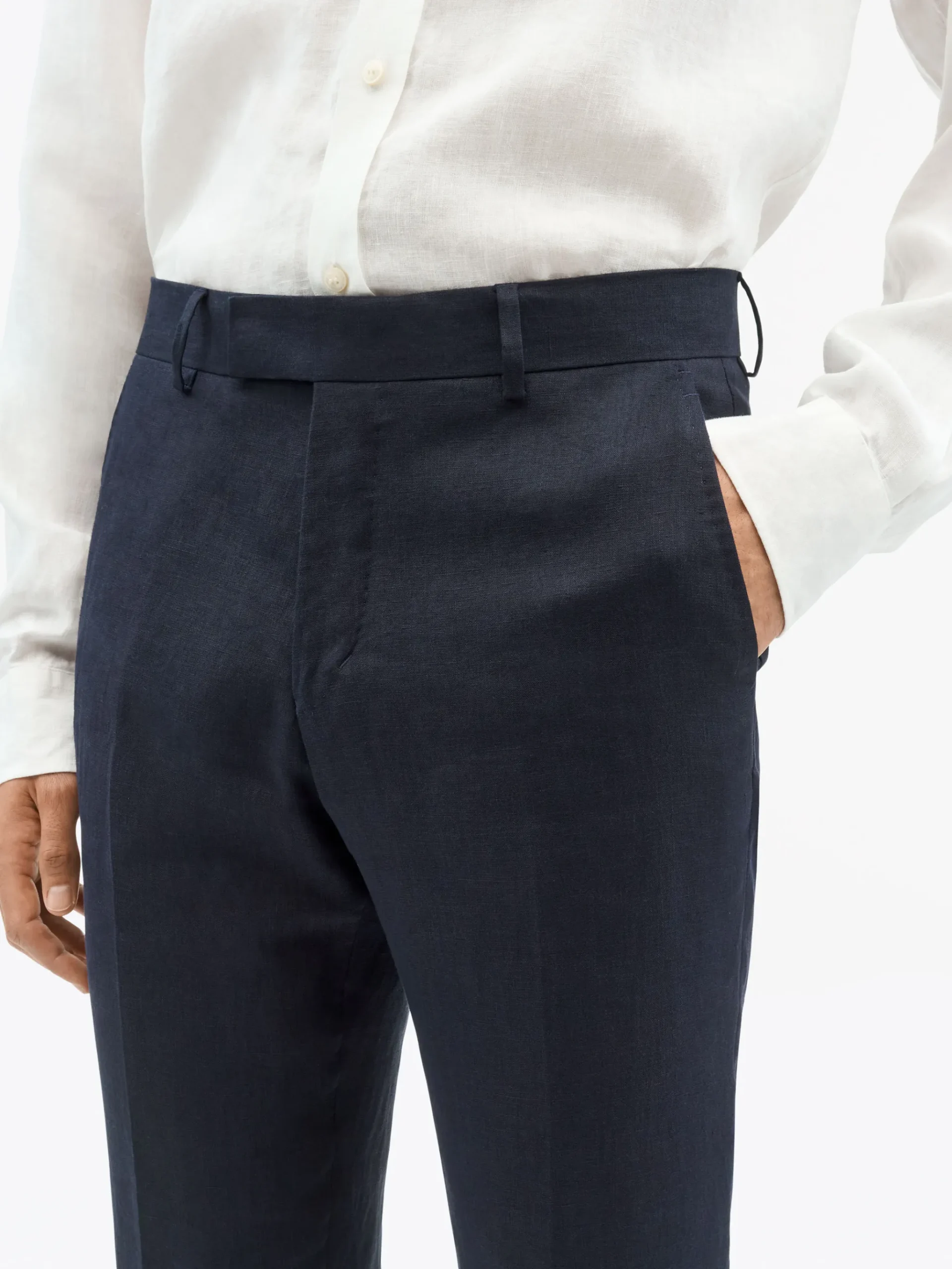 Tenuta Slim-Fit Byxor i Linne