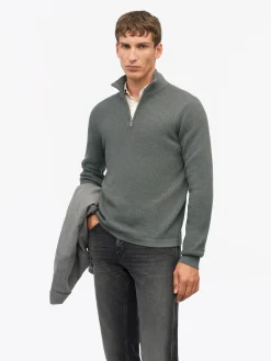Travis Waffle-Stitch Half-Zip