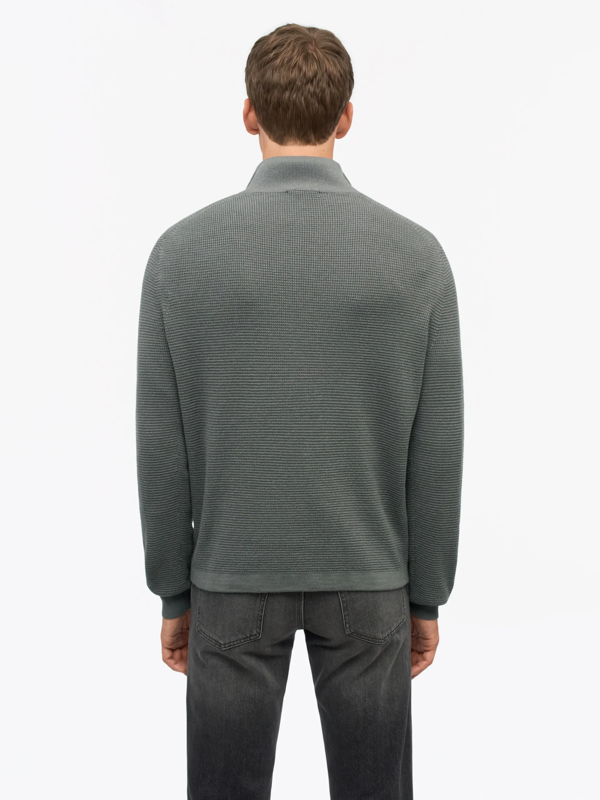 Travis Waffle-Stitch Half-Zip