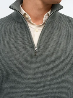 Travis Waffle-Stitch Half-Zip