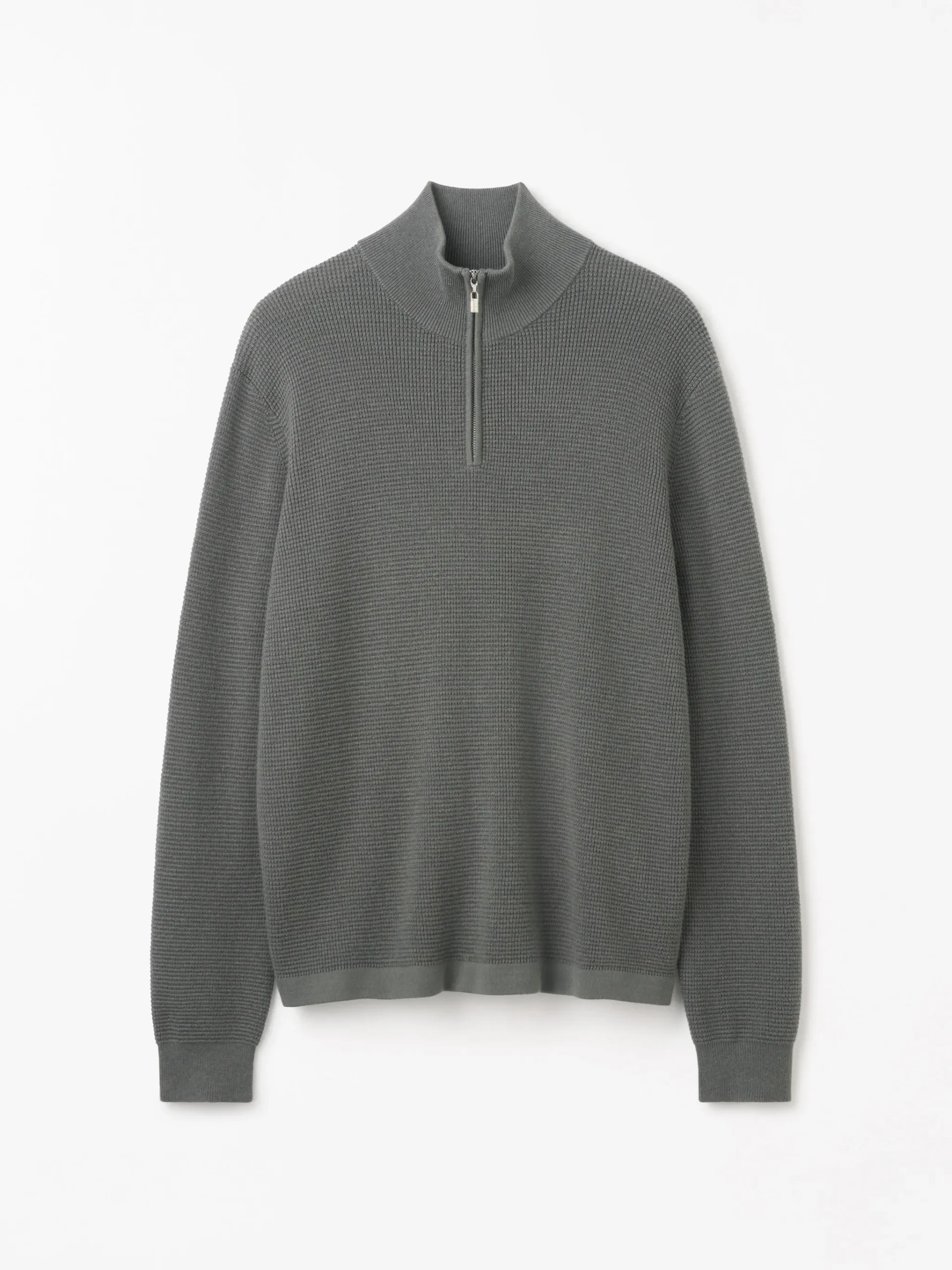 Travis Waffle-Stitch Half-Zip